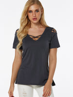 Custom Ladies V-Neck T-Shirts