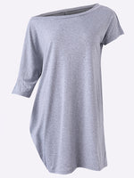 OEM Ladies Grey Shirt Dresses