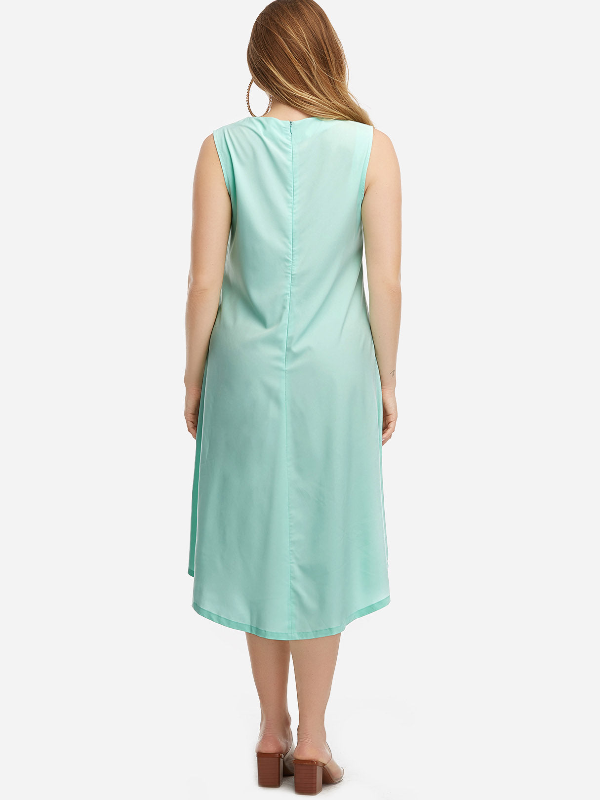 NEW FEELING Womens Aquamarine Plus Size Dresses