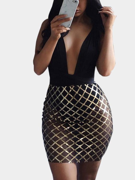 NEW FEELING Womens Black Sexy Dresses