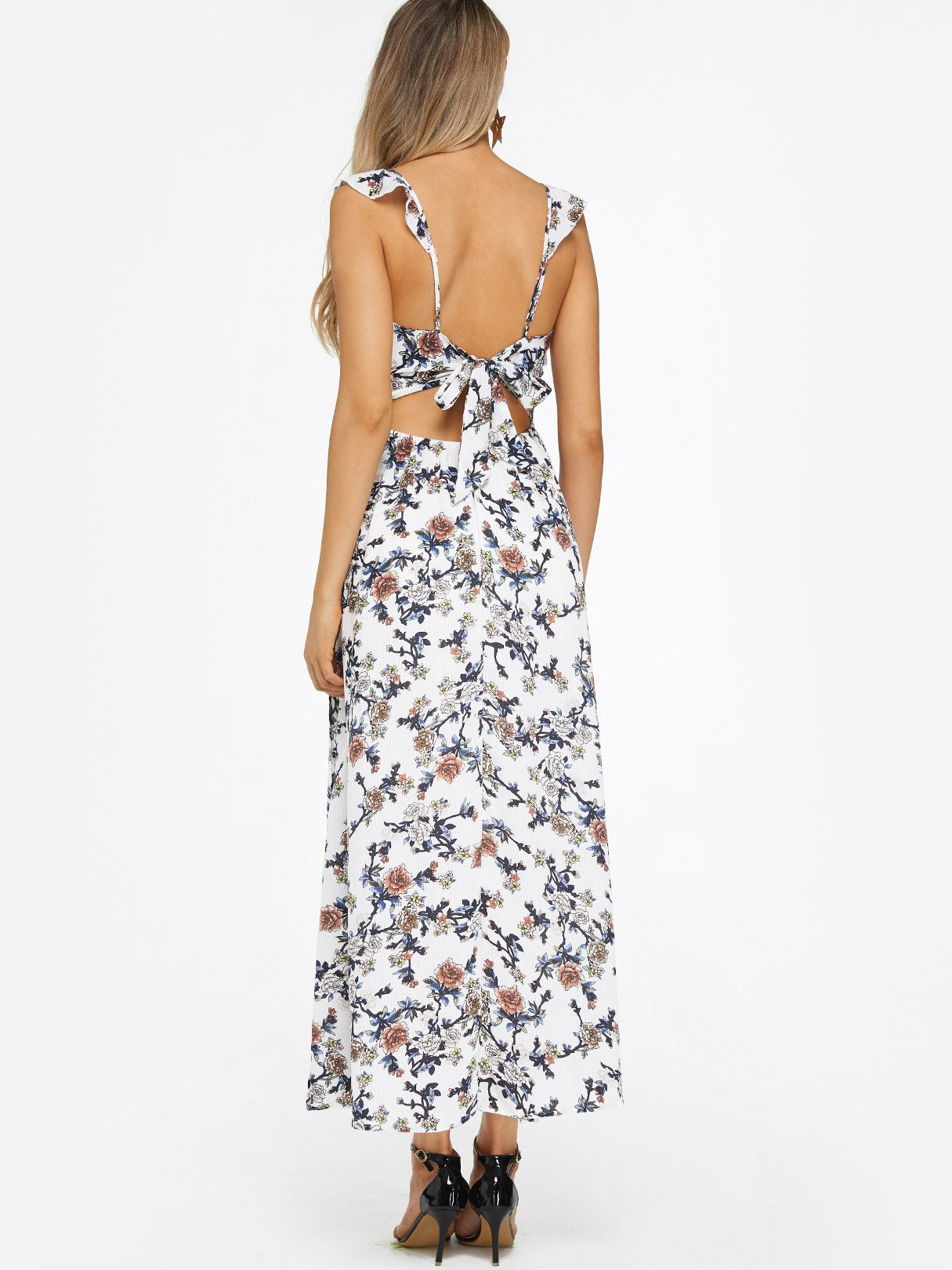 NEW FEELING Womens White Maxi Dresses