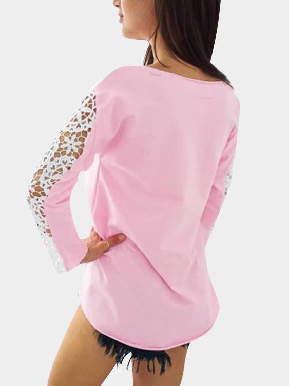 NEW FEELING Womens Pink T-Shirts