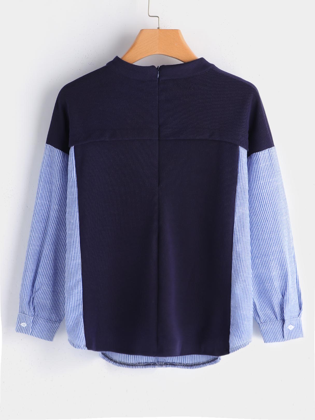 NEW FEELING Womens Blue Plus Size Tops
