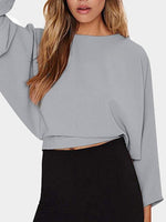 NEW FEELING Womens Grey Blouses