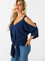 OEM Ladies Navy Blouses