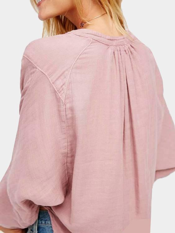 NEW FEELING Womens Rust Blouses
