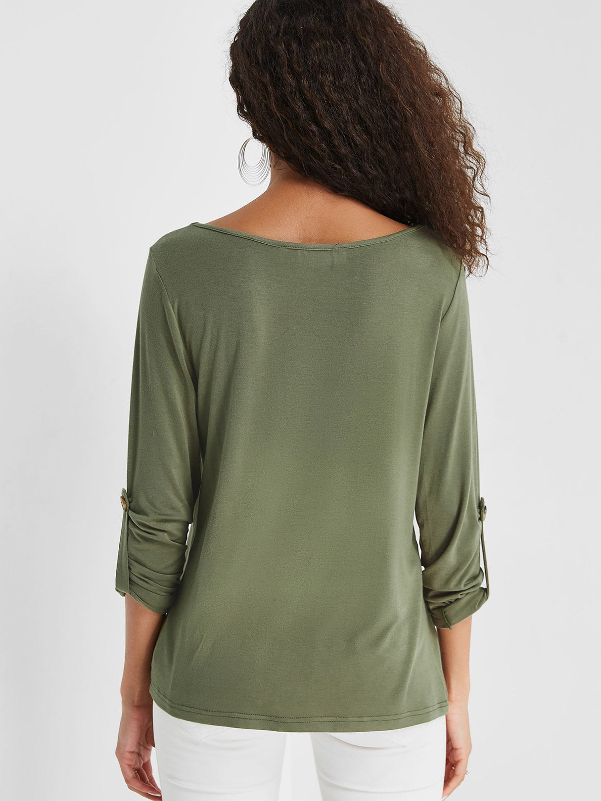 NEW FEELING Womens Green T-Shirts