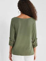 NEW FEELING Womens Green T-Shirts