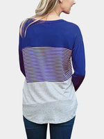 NEW FEELING Womens Blue T-Shirts