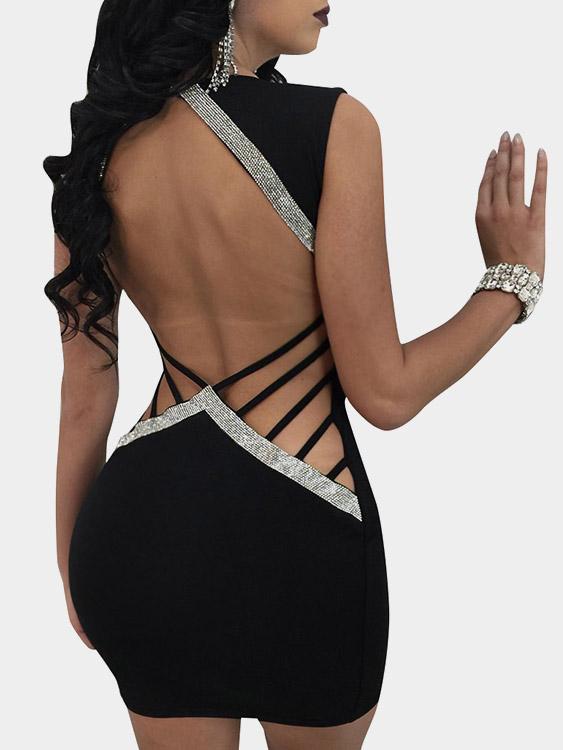 NEW FEELING Womens Black Sexy Dresses