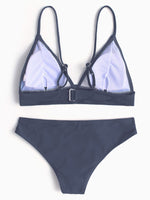 NEW FEELING Womens Grey Bikinis