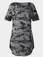 NEW FEELING Womens Army Green Casual Dresses