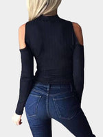 NEW FEELING Womens Black T-Shirts