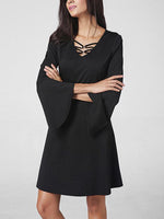 ODM Ladies Long Sleeve Midi Dress