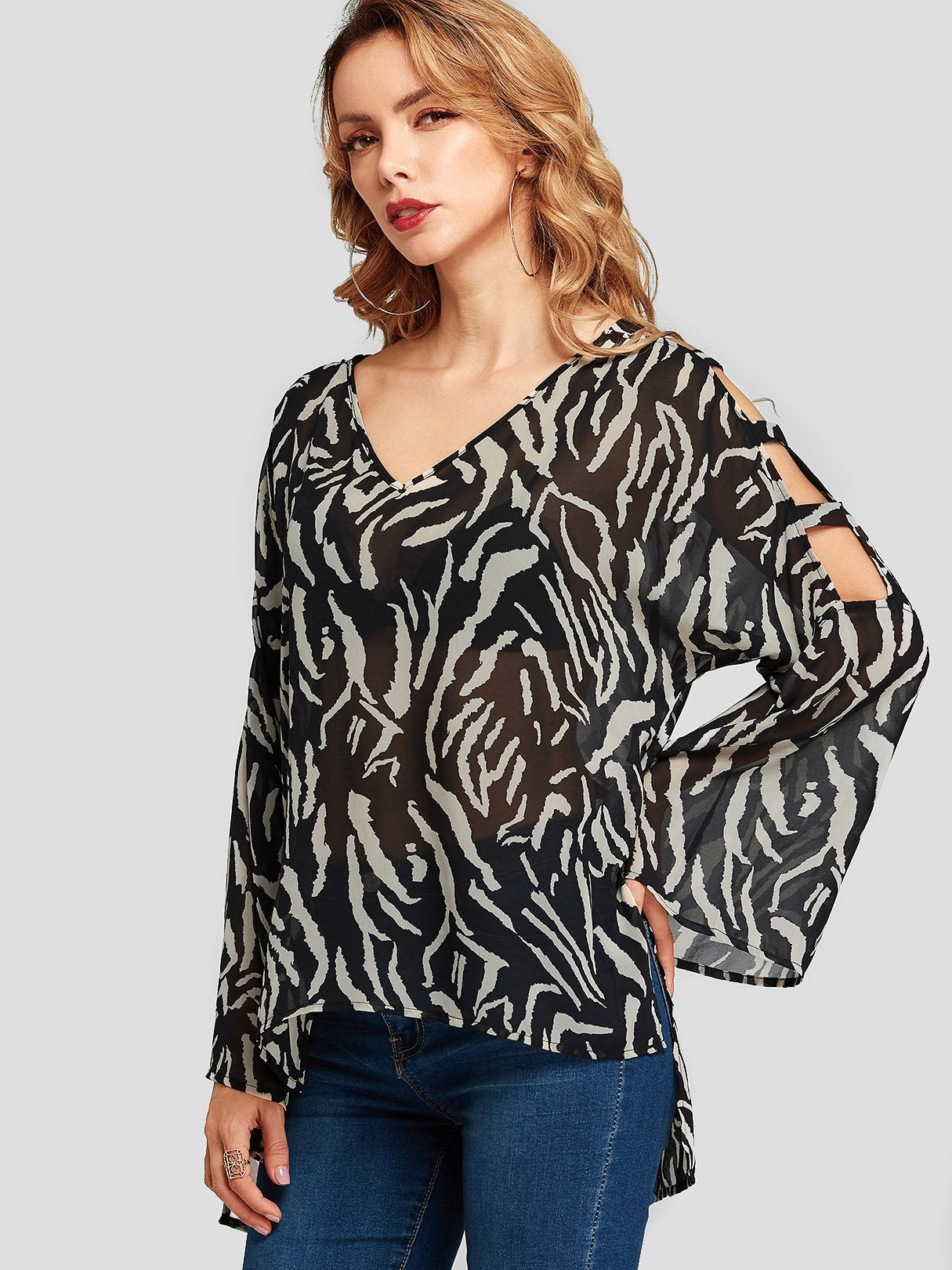 OEM Ladies Black Blouses