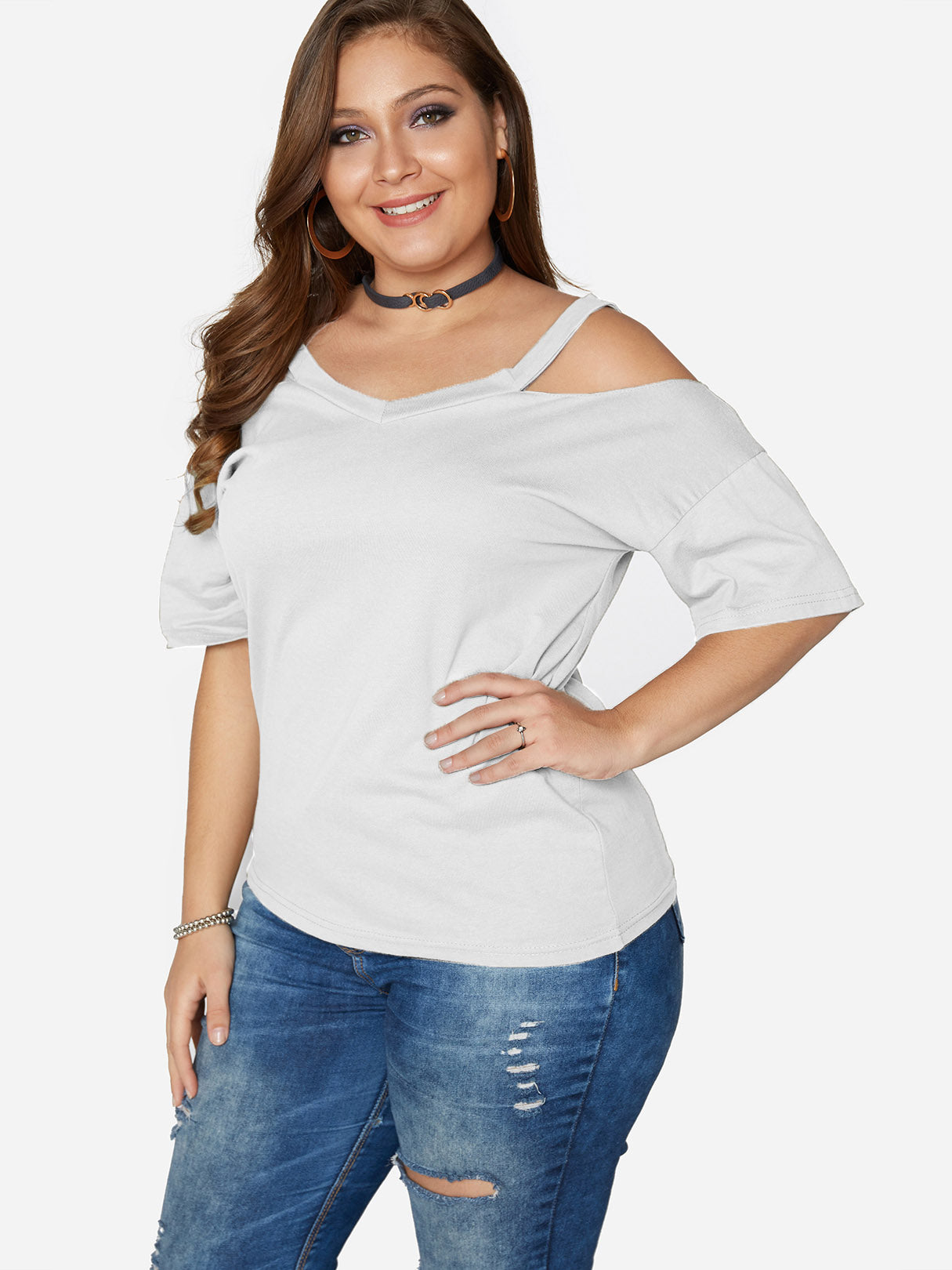 OEM ODM Ladies Plus Size Lace Tops