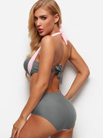 NEW FEELING Womens Grey Bikinis