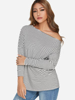 OEM Ladies Striped T-Shirts