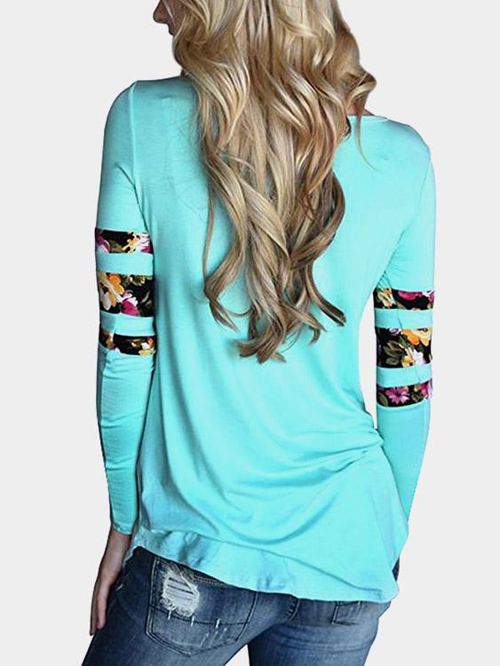NEW FEELING Womens Blue T-Shirts