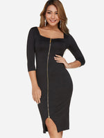 ODM Ladies 3/4 Sleeve Sexy Dresses