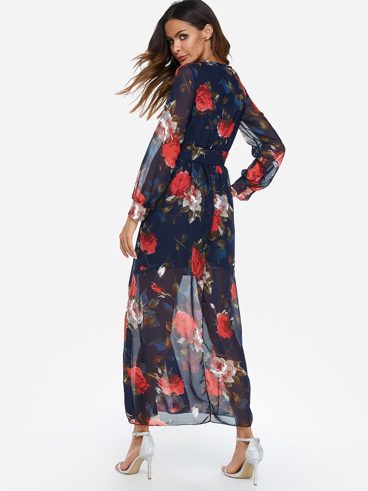 NEW FEELING Womens Navy Maxi Dresses