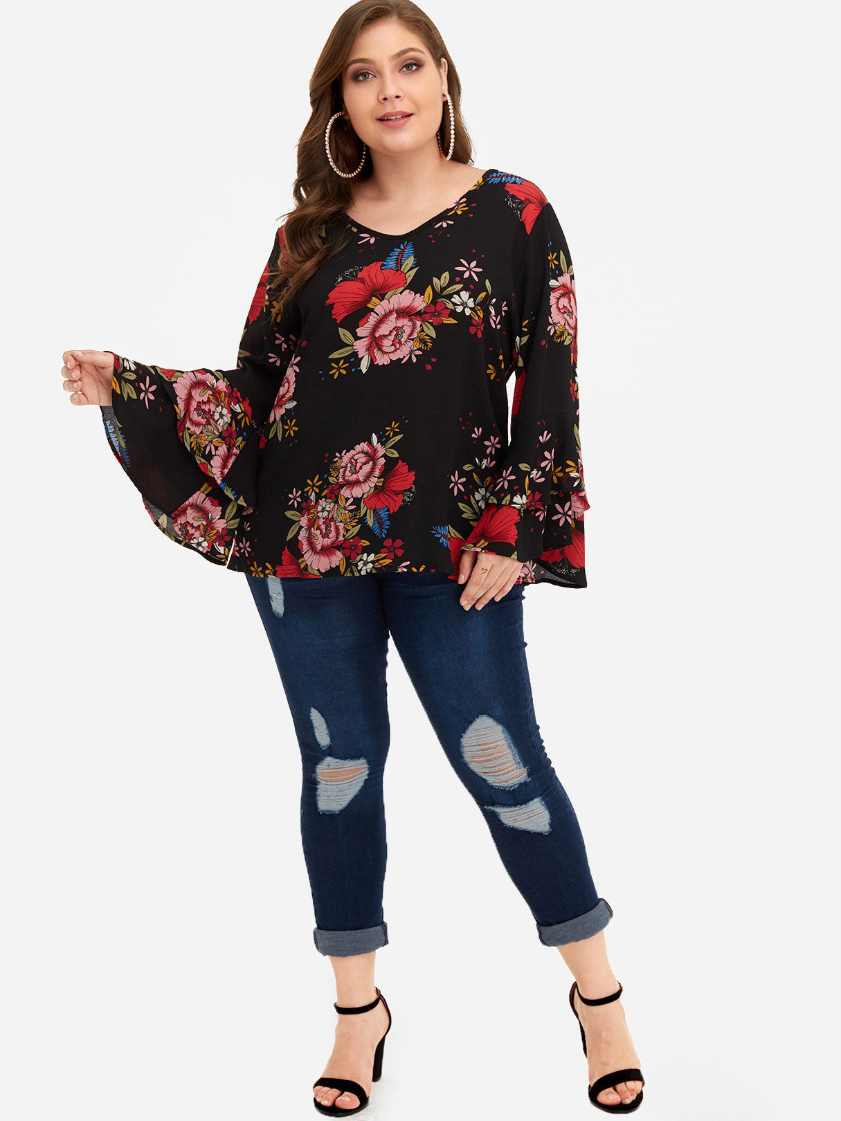 OEM ODM Womens Long Sleeve Plus Size Tops