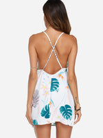 NEW FEELING Womens White Floral Dresses