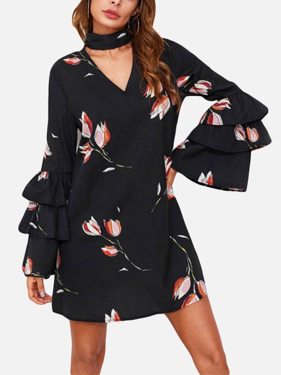 OEM ODM Womens Long Sleeve Mini Dress