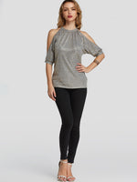 NEW FEELING Womens Gray T-Shirts