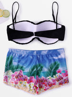 NEW FEELING Womens Black Bikinis