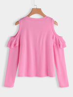 NEW FEELING Womens Pink T-Shirts