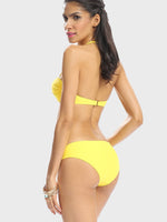 NEW FEELING Womens Yellow Bikinis