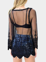 NEW FEELING Womens Black Blouses
