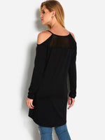 NEW FEELING Womens Black T-Shirts