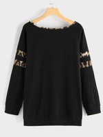 NEW FEELING Womens Black T-Shirts