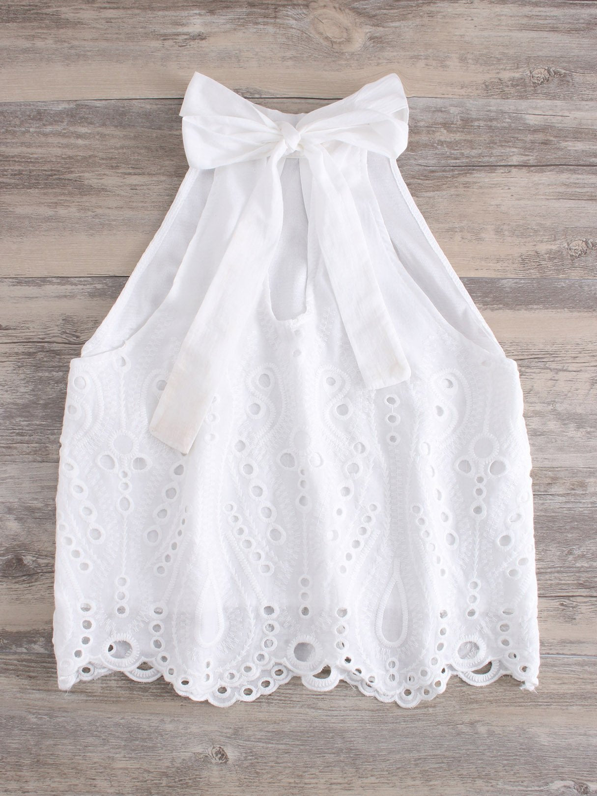 OEM Ladies White Crop Top