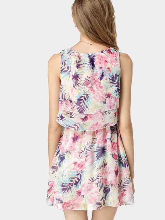 NEW FEELING Womens Multi Floral Dresses