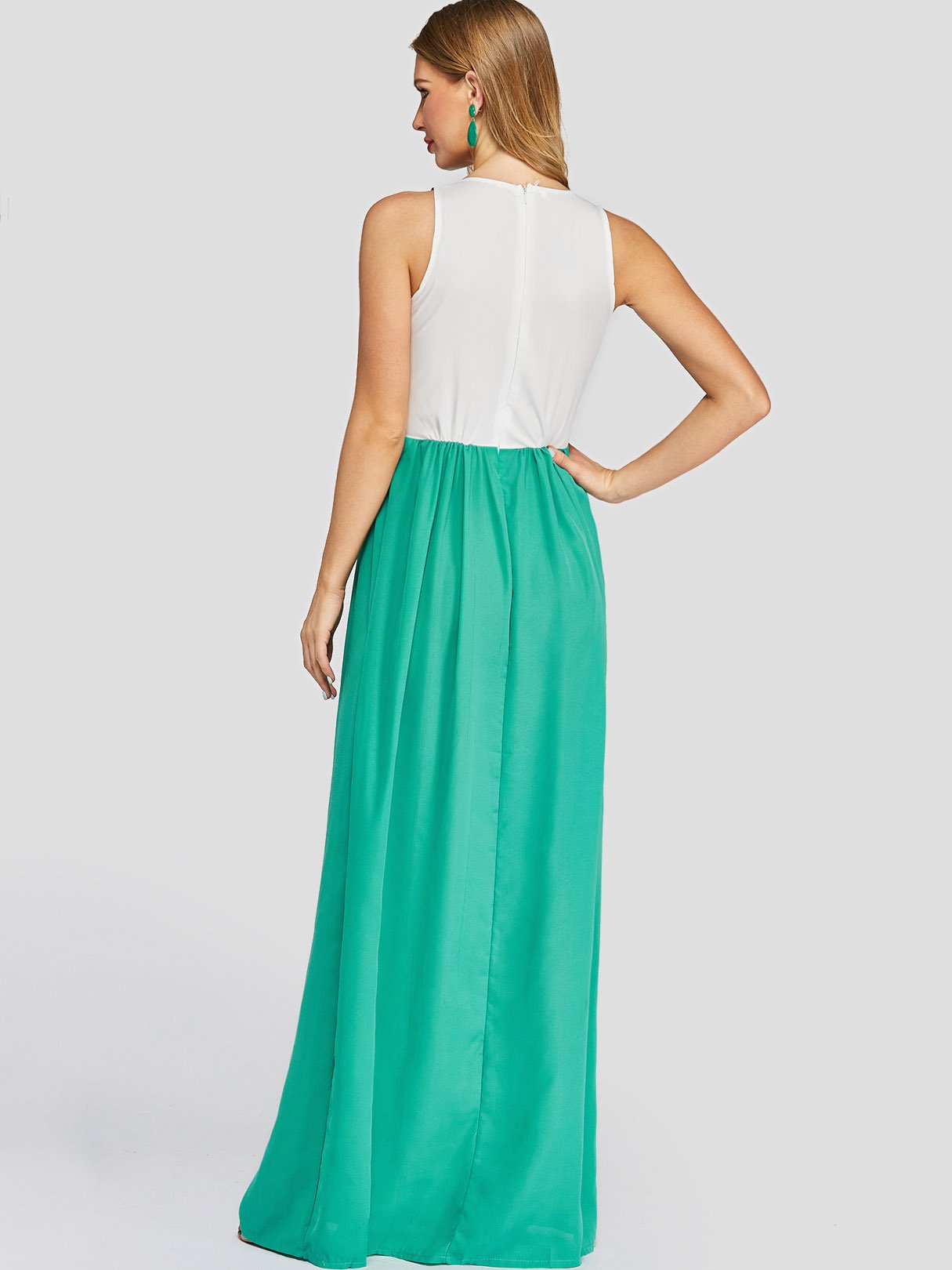 NEW FEELING Womens Green Casual Dresses