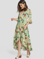 OEM Ladies Green Maxi Dresses