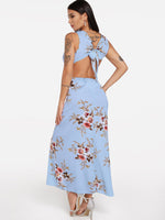 NEW FEELING Womens Blue Maxi Dresses