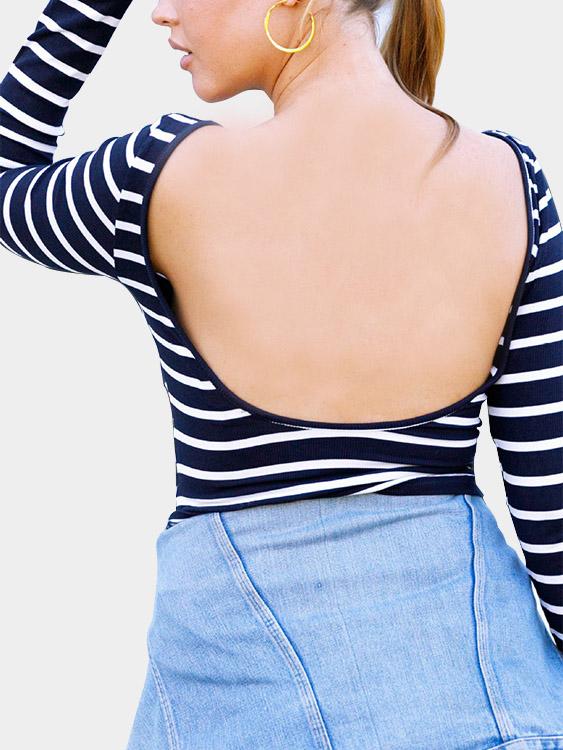 NEW FEELING Womens Navy T-Shirts