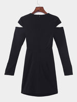 NEW FEELING Womens Black Mini Dresses