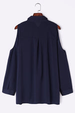 OEM Ladies Navy Blouses