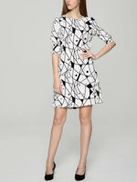 OEM Ladies Black & White Midi Dresses