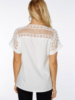 NEW FEELING Womens White T-Shirts
