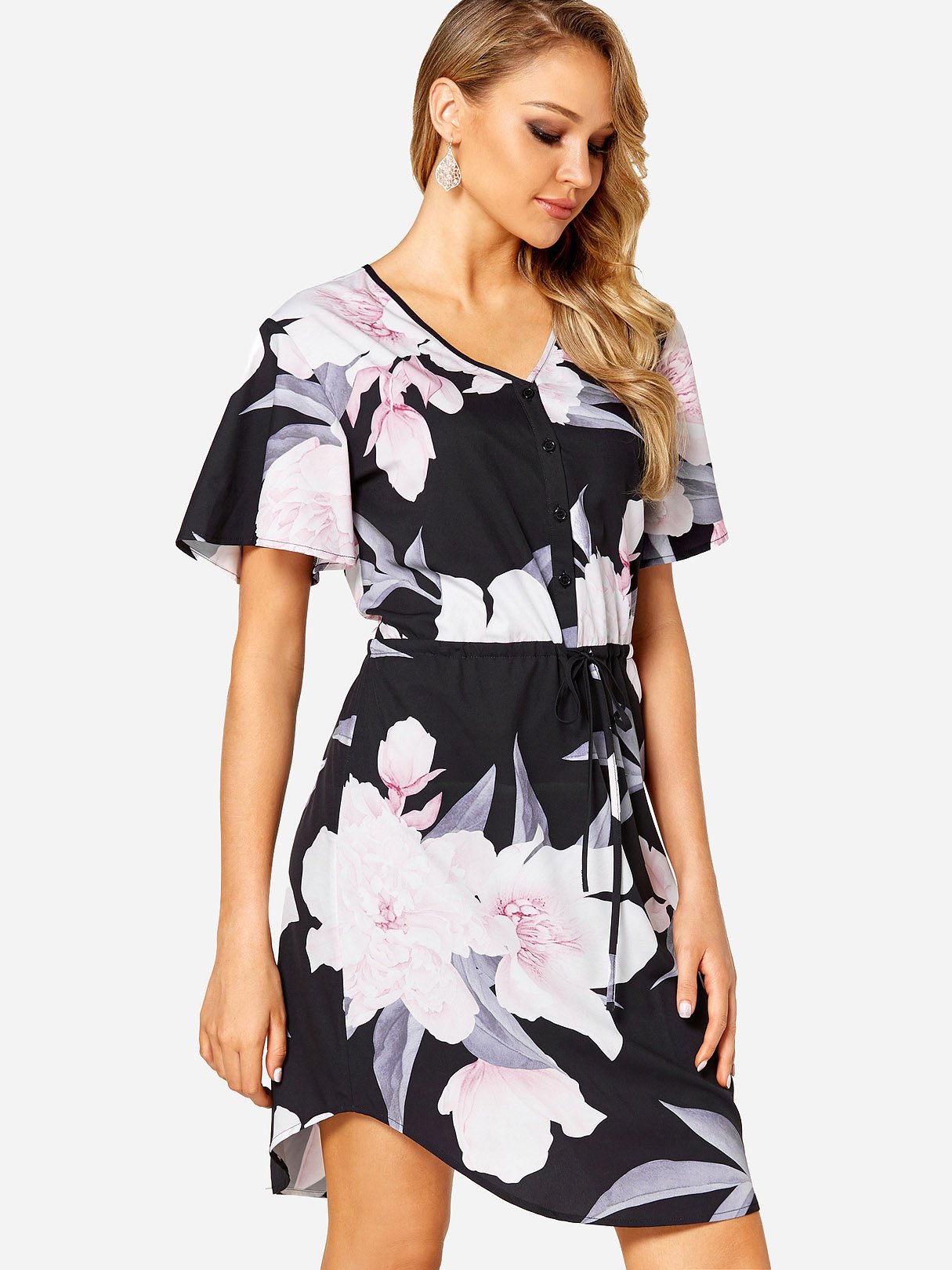 OEM Ladies Floral Floral Dresses
