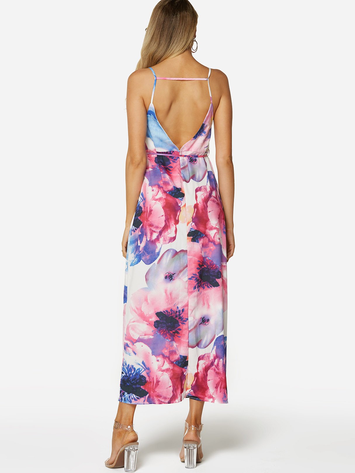 NEW FEELING Womens White V-Neck Dresses