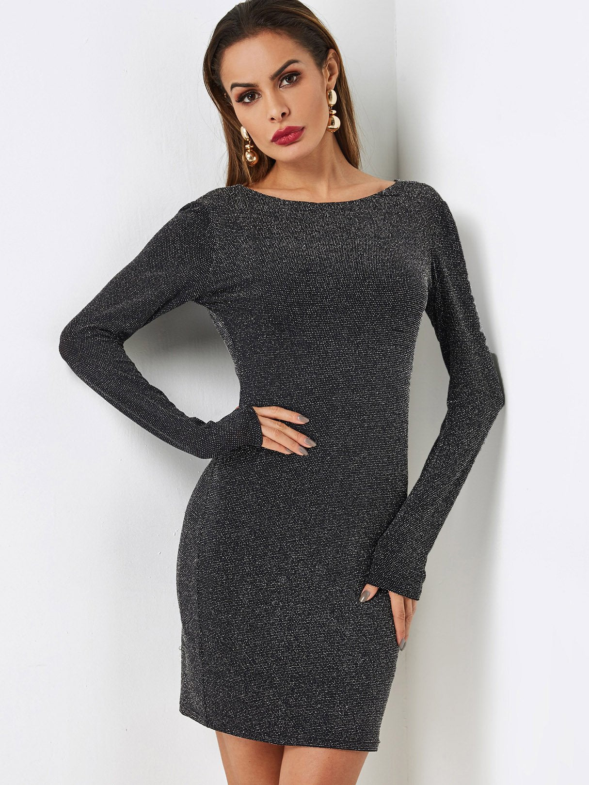 ODM Ladies Long Sleeve Sexy Dresses
