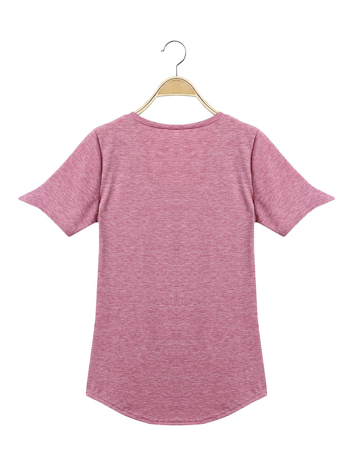 NEW FEELING Womens Pink T-Shirts