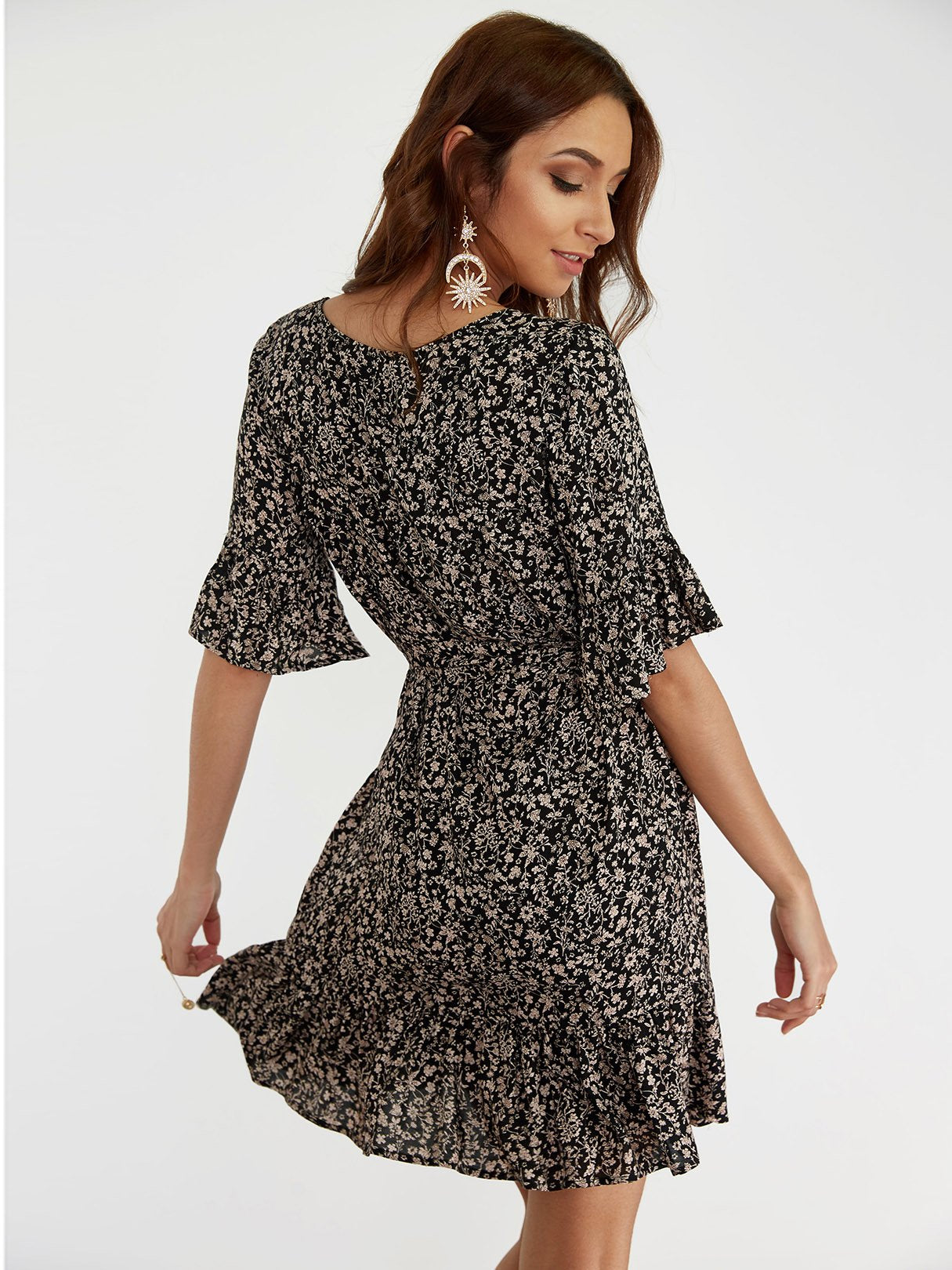 NEW FEELING Womens Black Mini Dresses